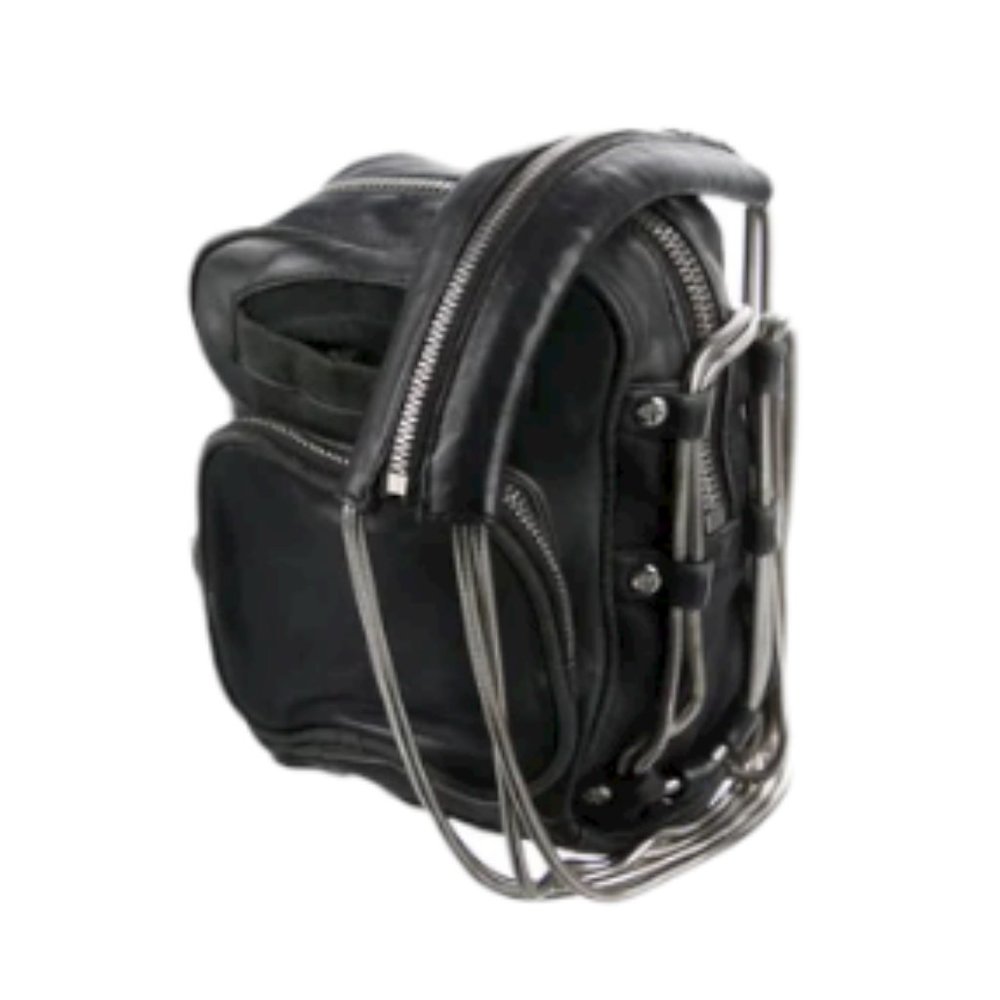 ALEXANDER WANG Leather Chain-Link Crossbody Bag - Picture 2 of 4